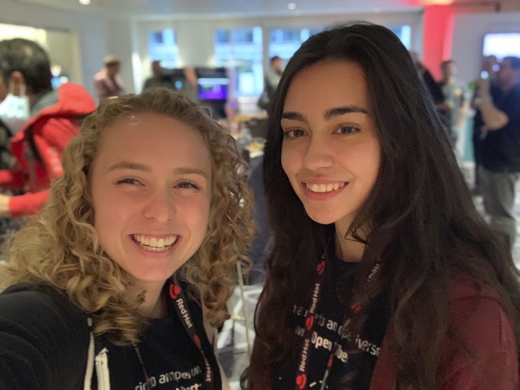 Grace and Yasmin at RedHat Connect Summit London