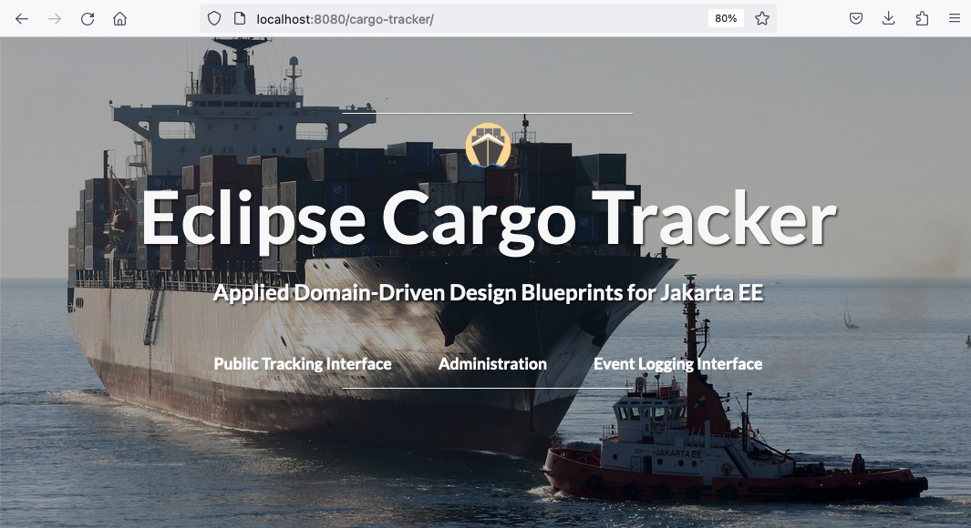 Cargo Tracker Home Page