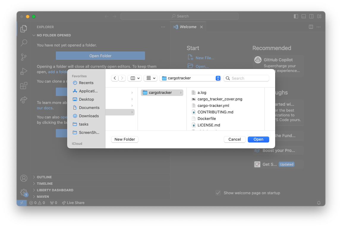 Open Cargo Tracker project