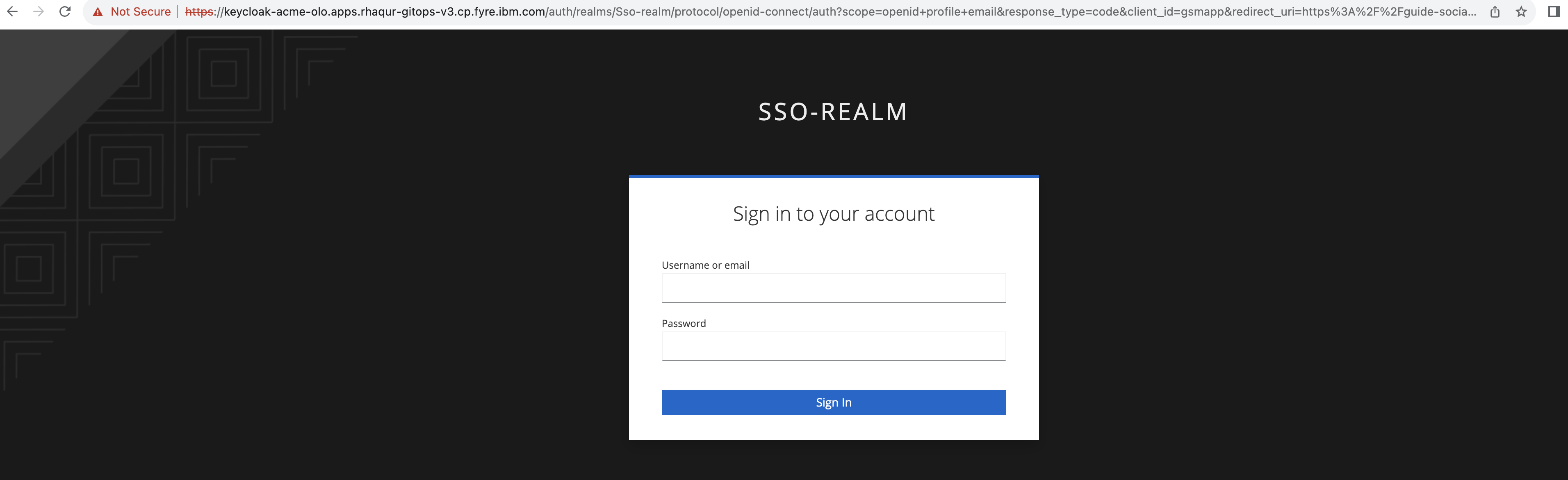 Social Media Login Redirect